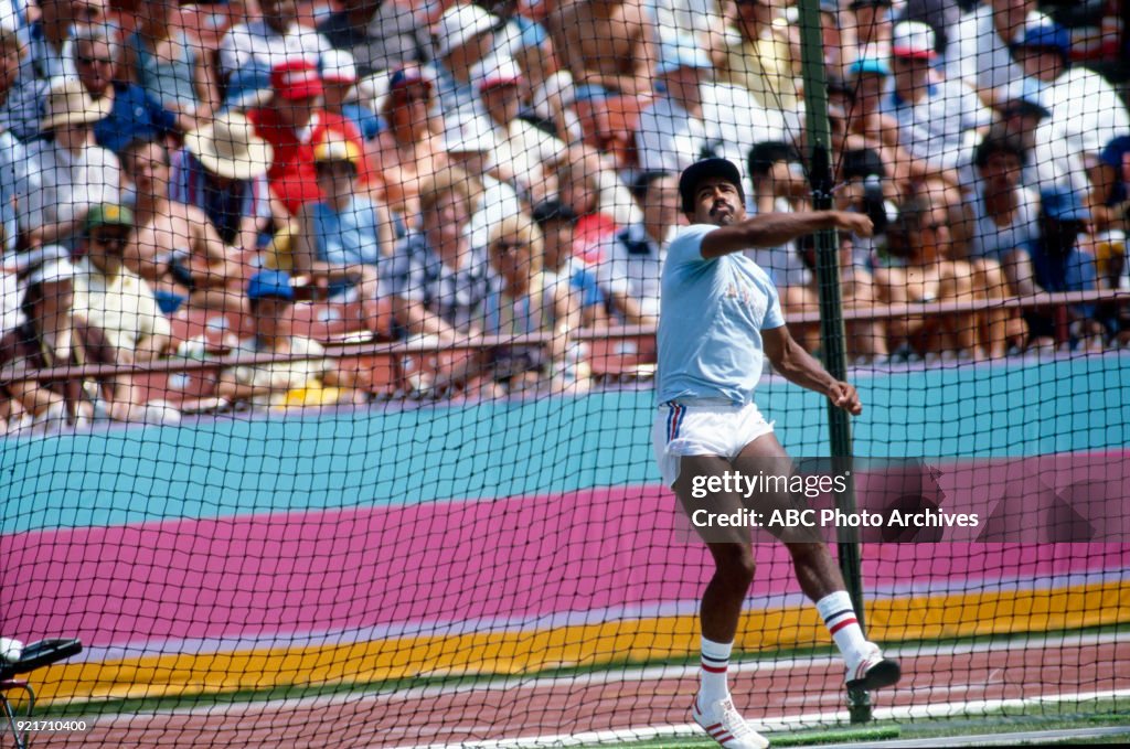 Men's Decathlon Javelin Throw Competition At The 1984 Summer Olympics