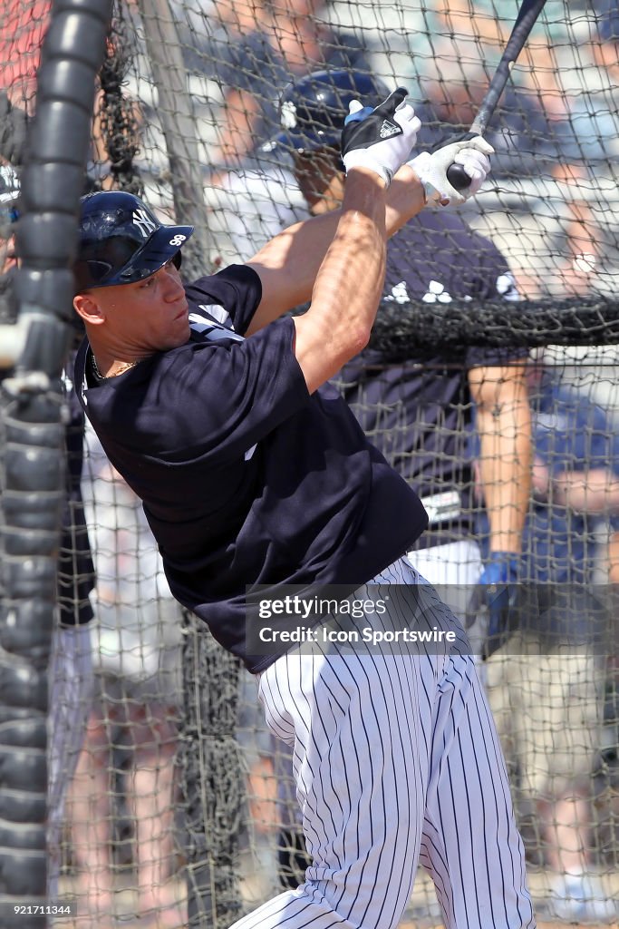 MLB: FEB 20 Spring Training - Yankees Workout