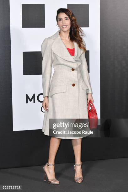 Nina Zilli is seen at the Moncler Genius event during Milan Fashion Week Fall/Winter 2018/19 on February 20, 2018 in Milan, Italy.