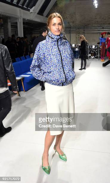 Yasmin Le Bon attends the Isa Arfen show during London Fashion Week February 2018 at Eccleston Place on February 20, 2018 in London, England.
