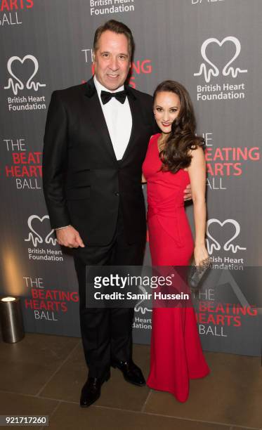 David Seaman and Frankie Seaman attend the British Heart Foundation's 'The Beating Hearts Ball' at The Guildhall on February 20, 2018 in London,...