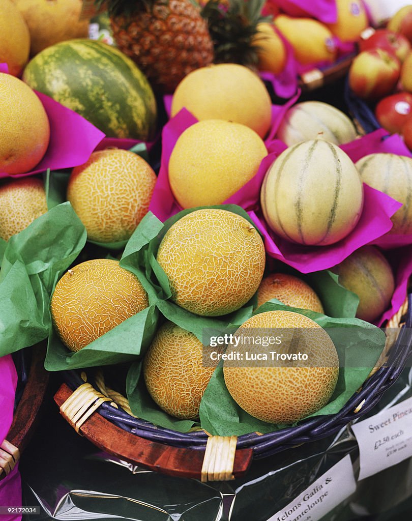 Assortment of melons