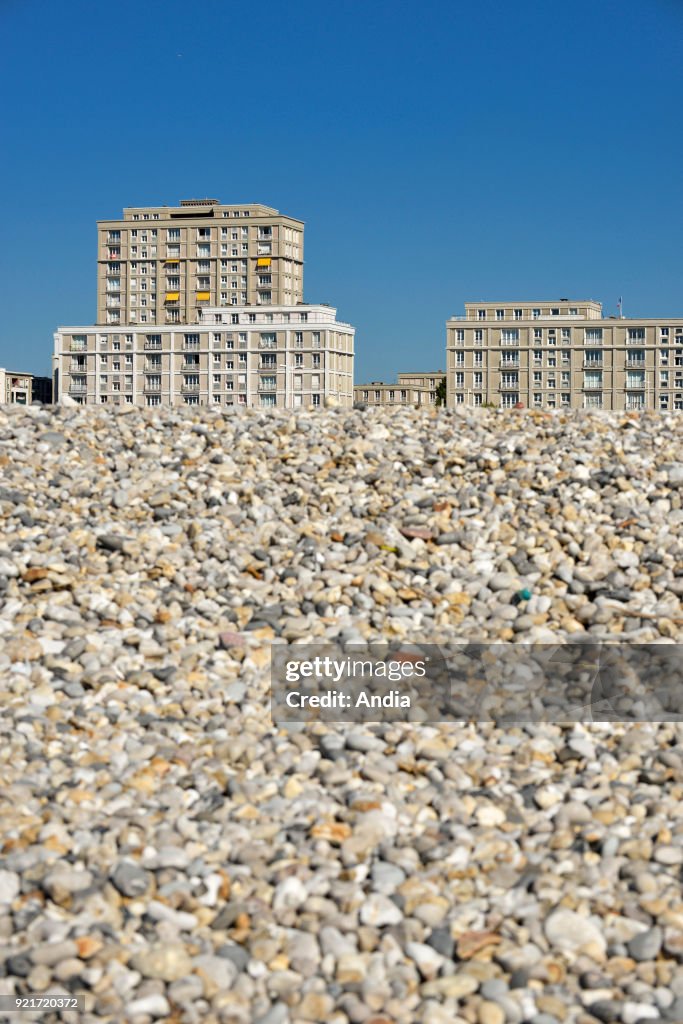 Le Havre, beach and waterfront.