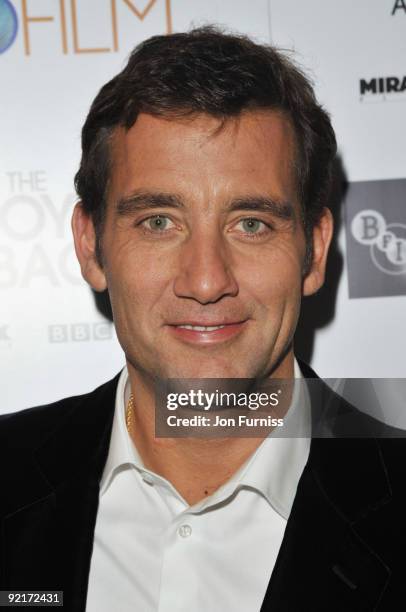 Clive Owen attends the Gala screening of 'The Boys Are Back' during The Times BFI London Film Festival at Vue West End on October 21, 2009 in London,...