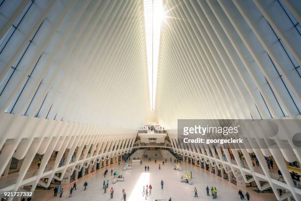 oculus - world trade center transportation hub - hubcap stock pictures, royalty-free photos & images