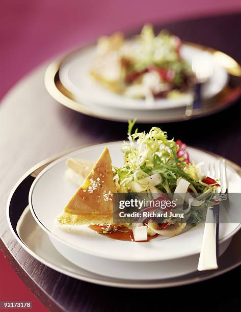 foie gras torchon - torchon stock-fotos und bilder