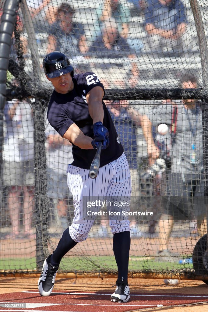 MLB: FEB 20 Spring Training - Yankees Workout