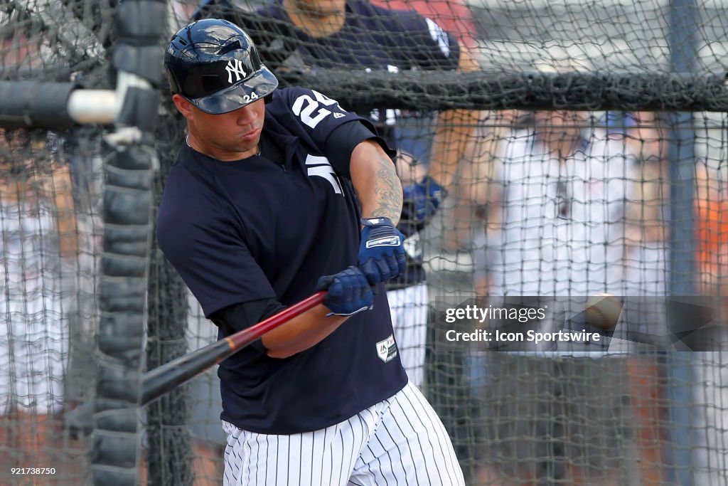 MLB: FEB 20 Spring Training - Yankees Workout