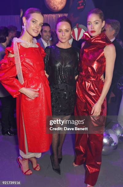 Natalia Vodianova, Stella McCartney and Doutzen Kroes attend the Naked Heart Foundation's Fabulous Fund Fair at The Roundhouse on February 20, 2018...