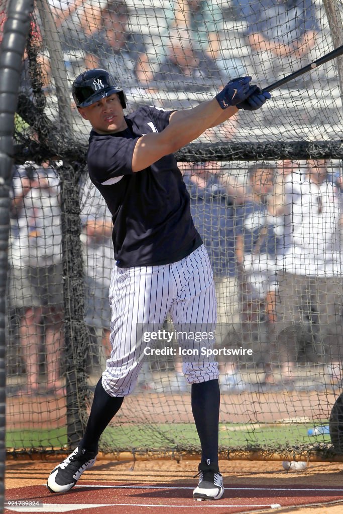 MLB: FEB 20 Spring Training - Yankees Workout