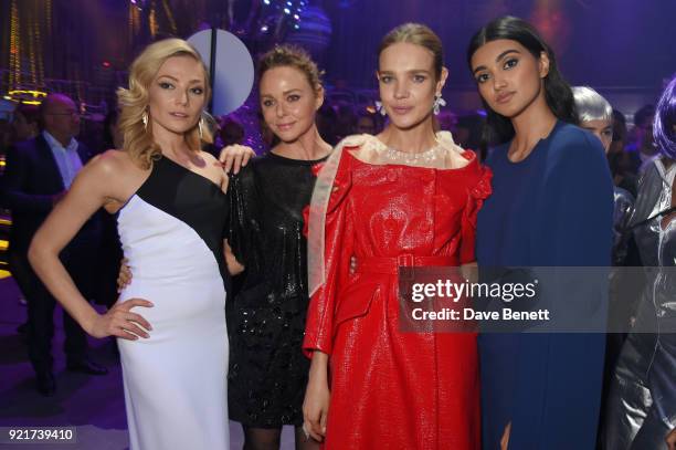 Clara Paget, Stella McCartney, Natalia Vodianova and Neelam Gill attend the Naked Heart Foundation's Fabulous Fund Fair at The Roundhouse on February...