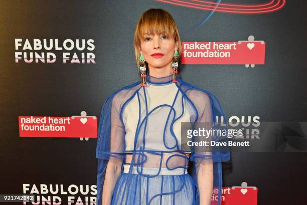 Sienna Guillory attends the Naked Heart Foundation's Fabulous Fund Fair at The Roundhouse on February 20, 2018 in London, England.