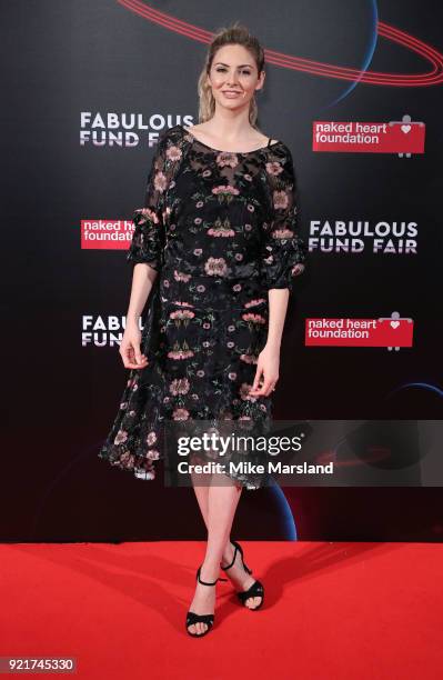 Tamsin Egerton attends the Naked Heart Foundation's Fabulous Fund Fair during London Fashion Week February 2018 at The Roundhouse on February 20,...