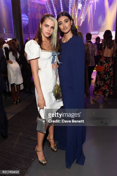 Sienna Guillory and Neelam Gill at the Naked Heart Foundation's Fabulous Fund Fair in London at The Roundhouse on February 20, 2018 in London,...