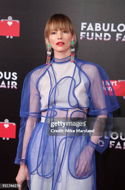 Sienna Guillory attends the Naked Heart Foundation's Fabulous Fund Fair during London Fashion Week February 2018 at The Roundhouse on February 20,...