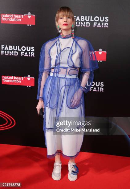 Sienna Guillory attends the Naked Heart Foundation's Fabulous Fund Fair during London Fashion Week February 2018 at The Roundhouse on February 20,...