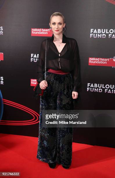 Portia Freeman attends the Naked Heart Foundation's Fabulous Fund Fair during London Fashion Week February 2018 at The Roundhouse on February 20,...