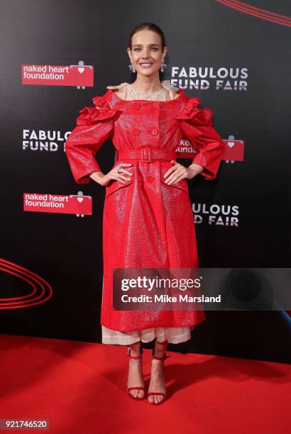 Natalia Vodianova attends the Naked Heart Foundation's Fabulous Fund Fair during London Fashion Week February 2018 at The Roundhouse on February 20,...