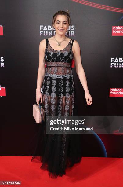Chelsea Leyland attends the Naked Heart Foundation's Fabulous Fund Fair during London Fashion Week February 2018 at The Roundhouse on February 20,...