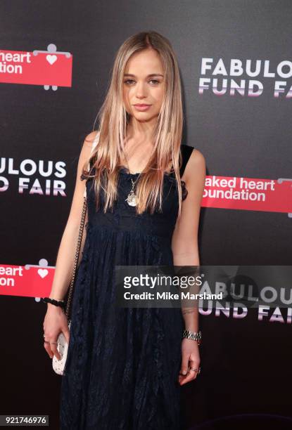 Lady Amelia Windsor attends the Naked Heart Foundation's Fabulous Fund Fair during London Fashion Week February 2018 at The Roundhouse on February...
