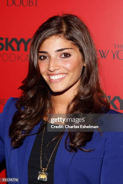 Actress Amanda Setton attends the Cinema Society screening of "Beyond A Reasonable Doubt" at the AMC Lincoln Square on September 9, 2009 in New York...