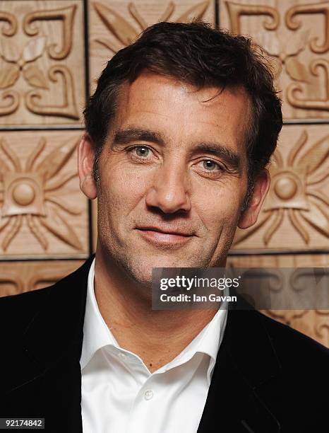 Clive Owen attends 'The Boys Are Back' afterparty during the Times BFI 53rd London Film Festival at Aqua on October 21, 2009 in London, England.