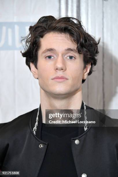 Actor James Scully visits Build Studio to discuss the TV series "Heathers" at Build Studio on February 20, 2018 in New York City.