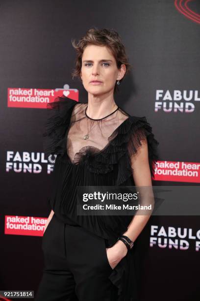 Stella Tennant attends the Naked Heart Foundation's Fabulous Fund Fair during London Fashion Week February 2018 at The Roundhouse on February 20,...