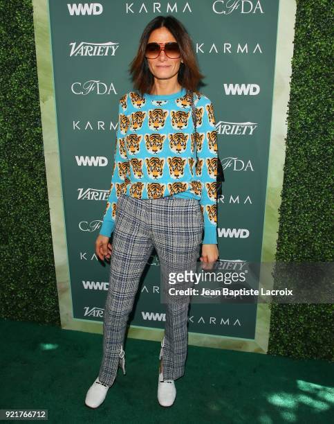 Marjan Malakpour arrives to the Council of Fashion Designers of America luncheon held at Chateau Marmont on February 20, 2018 in Los Angeles,...