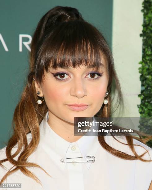 Daya arrives to the Council of Fashion Designers of America luncheon held at Chateau Marmont on February 20, 2018 in Los Angeles, California.