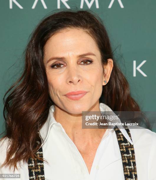 Cristina Ehrlich arrives to the Council of Fashion Designers of America luncheon held at Chateau Marmont on February 20, 2018 in Los Angeles,...