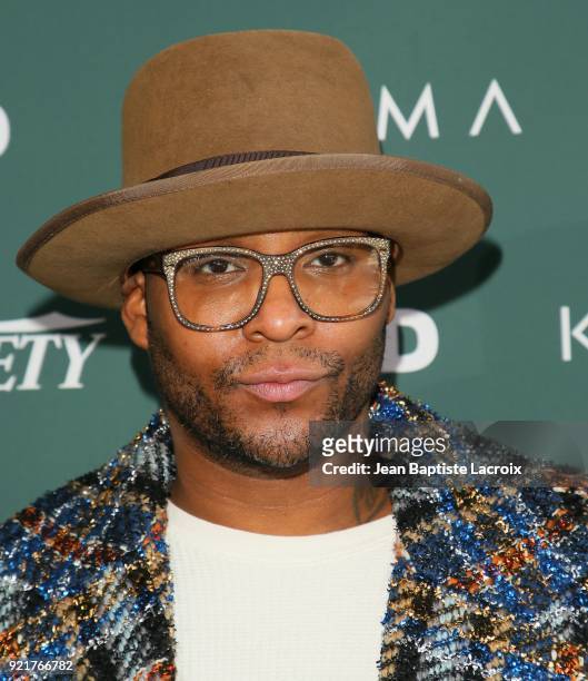 Law Roach arrives to the Council of Fashion Designers of America luncheon held at Chateau Marmont on February 20, 2018 in Los Angeles, California.