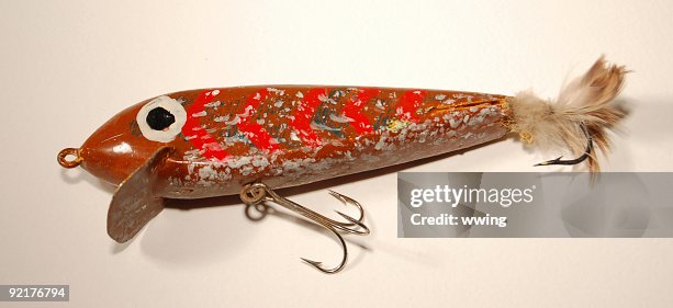 Homemade Vintage Fishing Lure High-Res Stock Photo - Getty