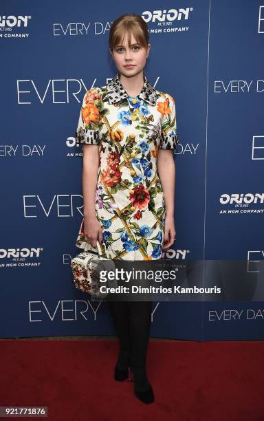 Angourie Rice attends the "Every Day" New York Screening at Metrograph on February 20, 2018 in New York City.