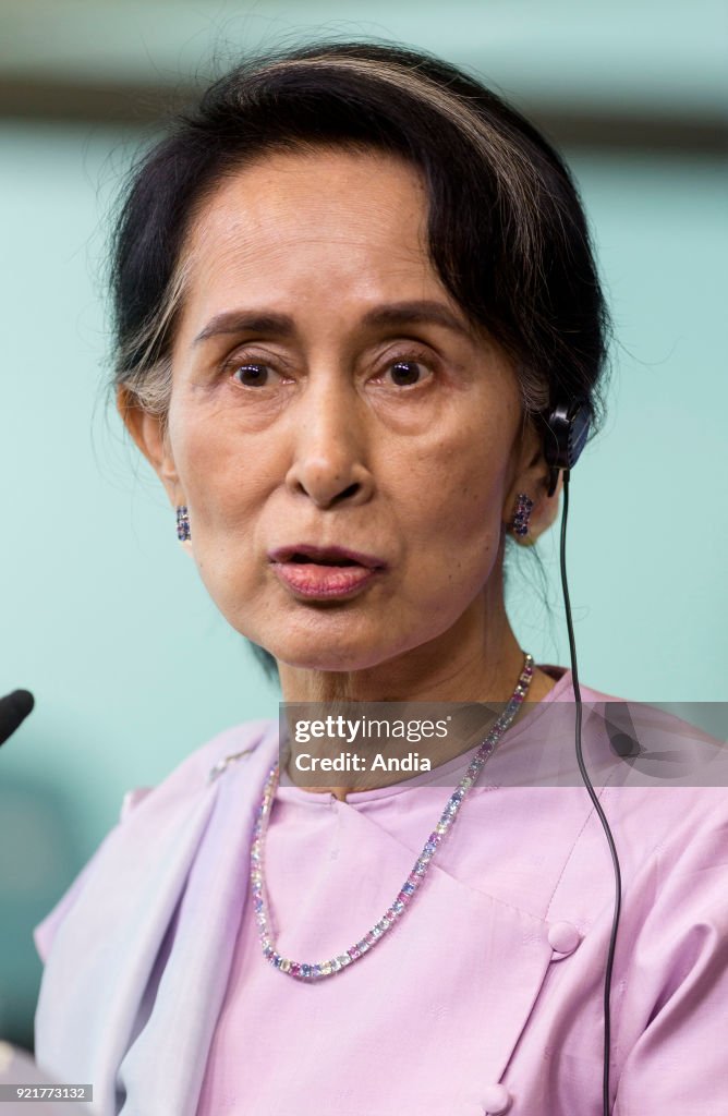 State Counsellor of Myanmar Aung San Suu Kyi.