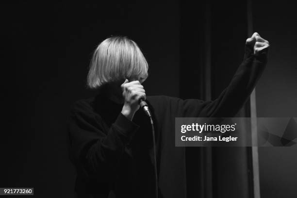 Singer Tim Burgess of The Charlatans perform live on stage during a concert at the Columbia Theater on February 20, 2018 in Berlin, Germany.