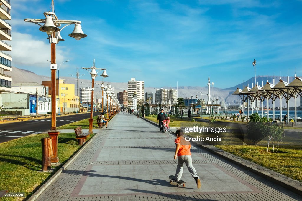 Iquique, street scene.