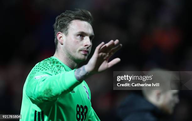 David Stockdale of Birmingham City during the Sky Bet Championship match between Brentford and Birmingham City at Griffin Park on February 20, 2018...