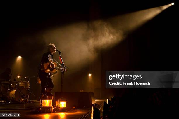 Irish singer Glen Hansard performs live on stage during a concert at the Admiralspalast on February 20, 2018 in Berlin, Germany.