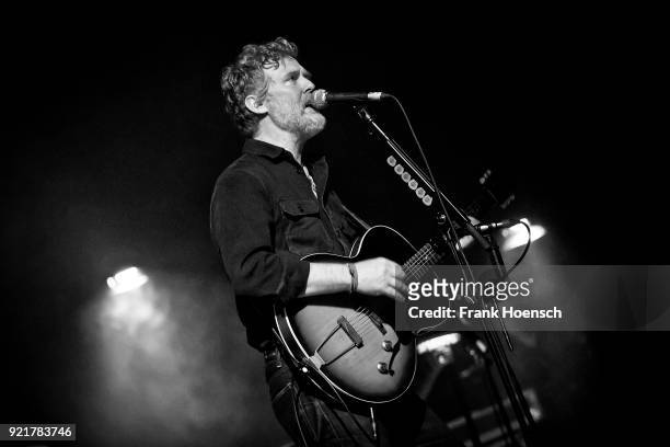Irish singer Glen Hansard performs live on stage during a concert at the Admiralspalast on February 20, 2018 in Berlin, Germany.