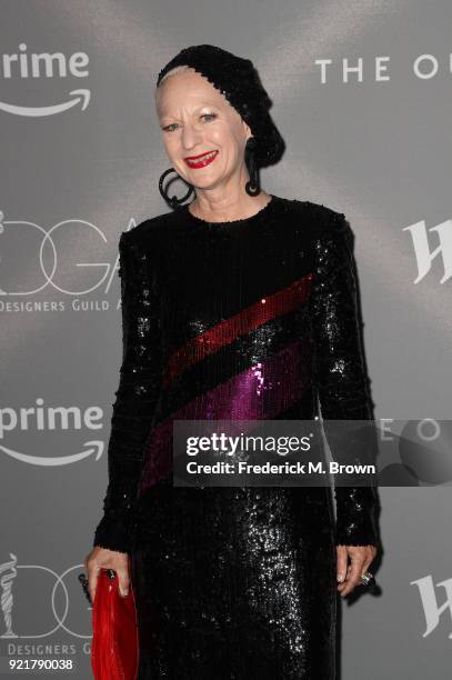 Costume designer Lou Eyrich attends the Costume Designers Guild Awards at The Beverly Hilton Hotel on February 20, 2018 in Beverly Hills, California.