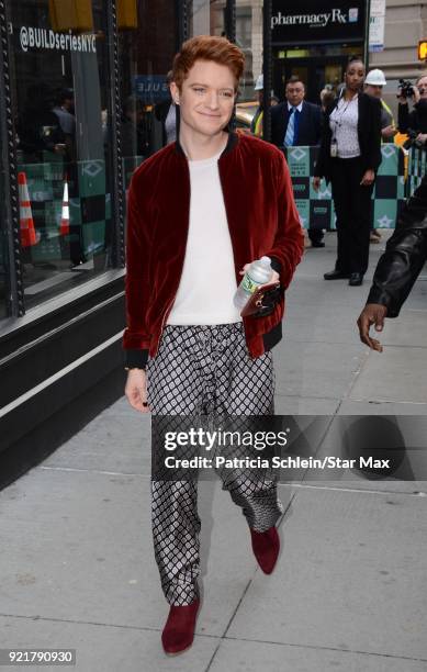 Brendan Scannell is seen on February 20, 2018 in New York City.