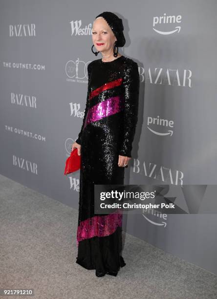 Costume designer Lou Eyrich attends the Costume Designers Guild Awards at The Beverly Hilton Hotel on February 20, 2018 in Beverly Hills, California.