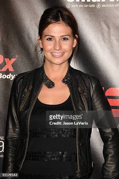 Personality Stacie Hall attends ESPN The Magazine's "The Body Issue" celebration at The London Hotel on October 19, 2009 in West Hollywood,...