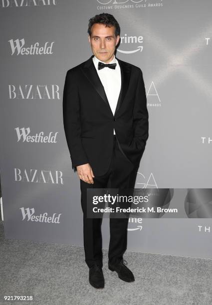 Actor Rufus Sewell attends the Costume Designers Guild Awards at The Beverly Hilton Hotel on February 20, 2018 in Beverly Hills, California.
