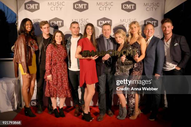 Alisa Beth, Bryant Lowry, SVP of Developement of CMT Morgan Selzer, Kerry Degman, Rachyl Degman, GM of TV Land and CMT Frank Tanki, Jessica Mack,...