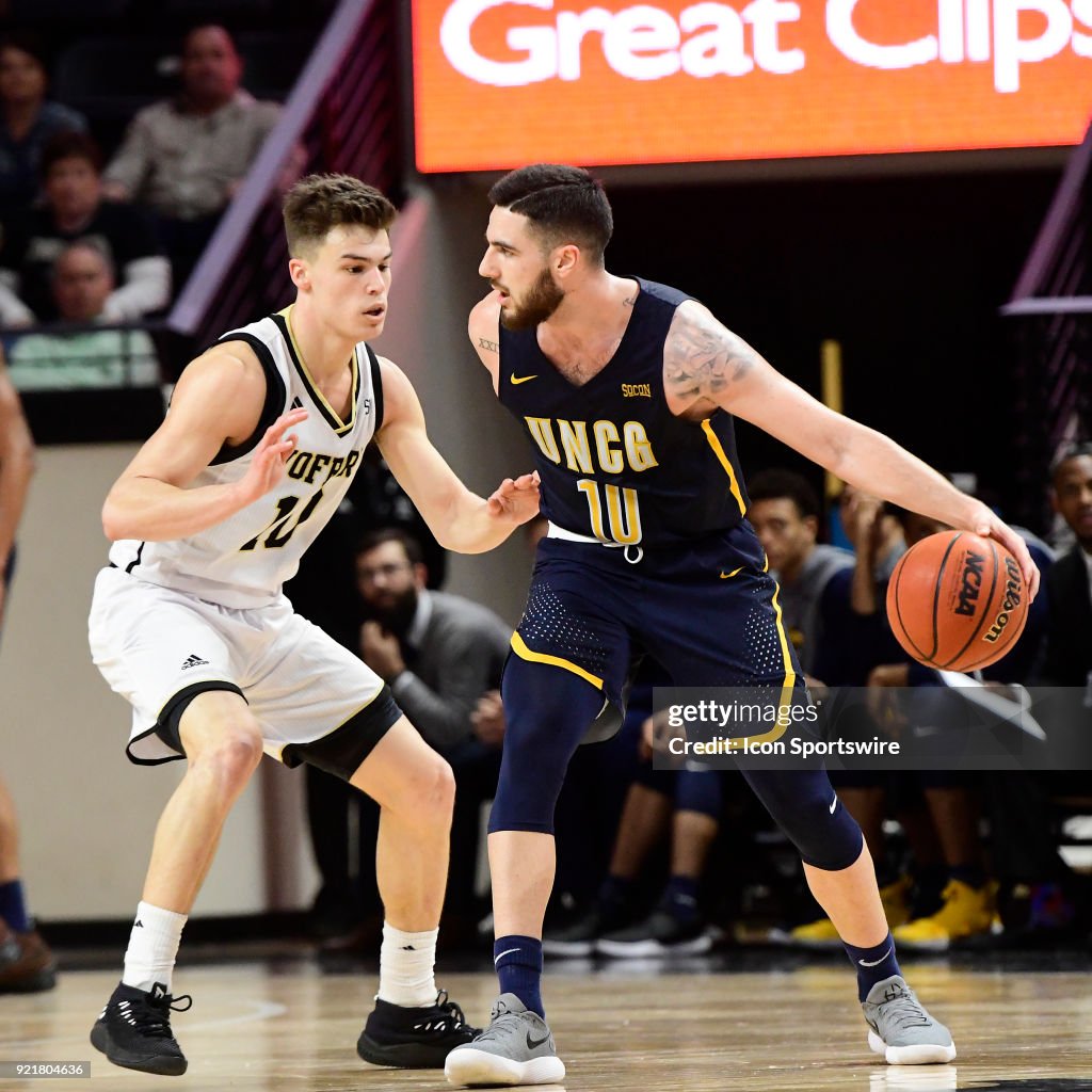 COLLEGE BASKETBALL: FEB 20 UNC Greensboro at Wofford