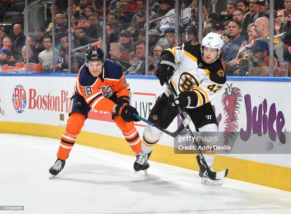 Boston Bruins v Edmonton Oilers