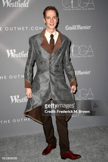 Actor Doug Jones attends the Costume Designers Guild Awards at The Beverly Hilton Hotel on February 20, 2018 in Beverly Hills, California.