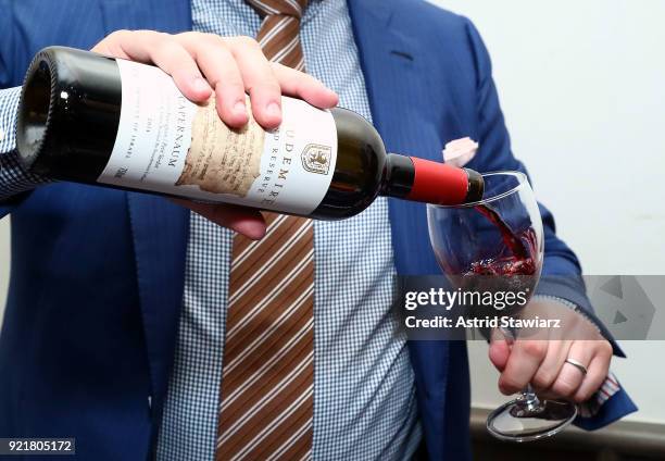 Stoudemire Wines is served at the Jewish National Fund at Ronald S. Lauder JNF House on February 20, 2018 in New York City.